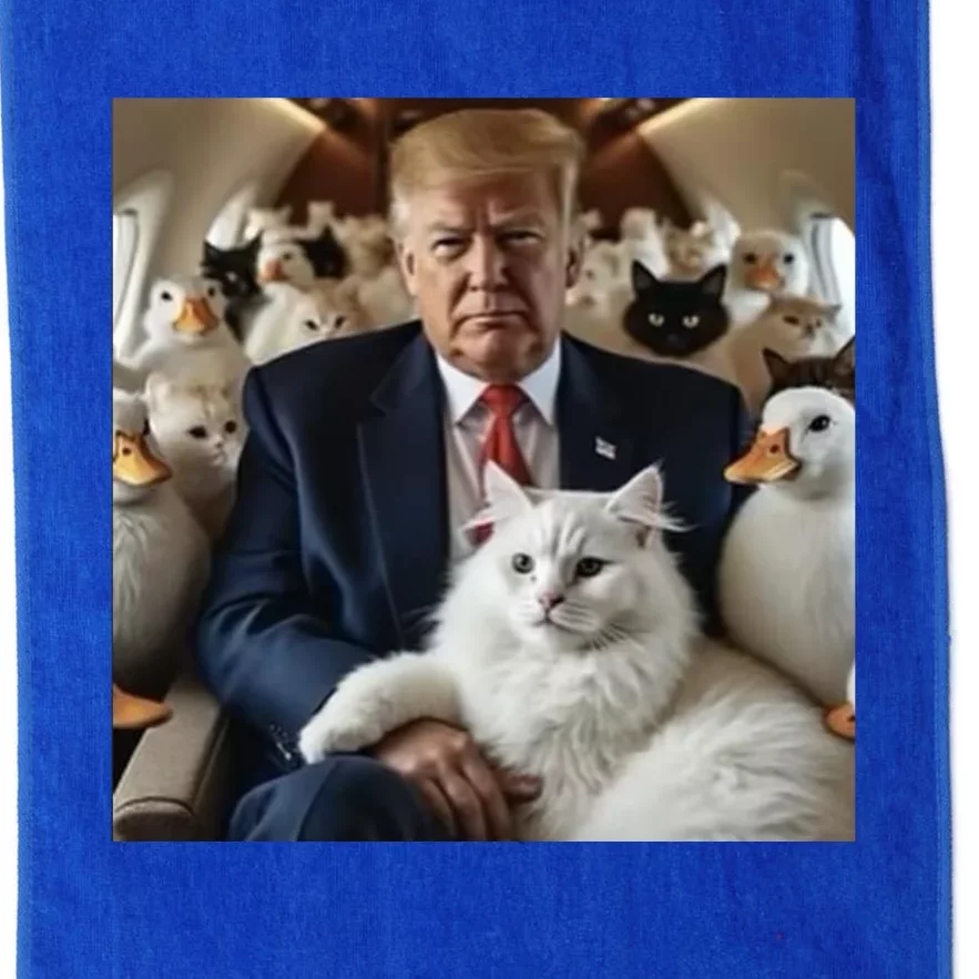 Donald Trump Duck Cat Vote 2024 Platinum Collection Golf Towel