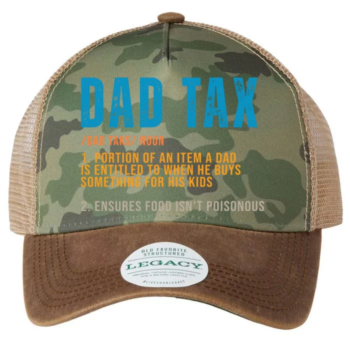 Dad Tax Definition Funny Fathers Day Legacy Tie Dye Trucker Hat