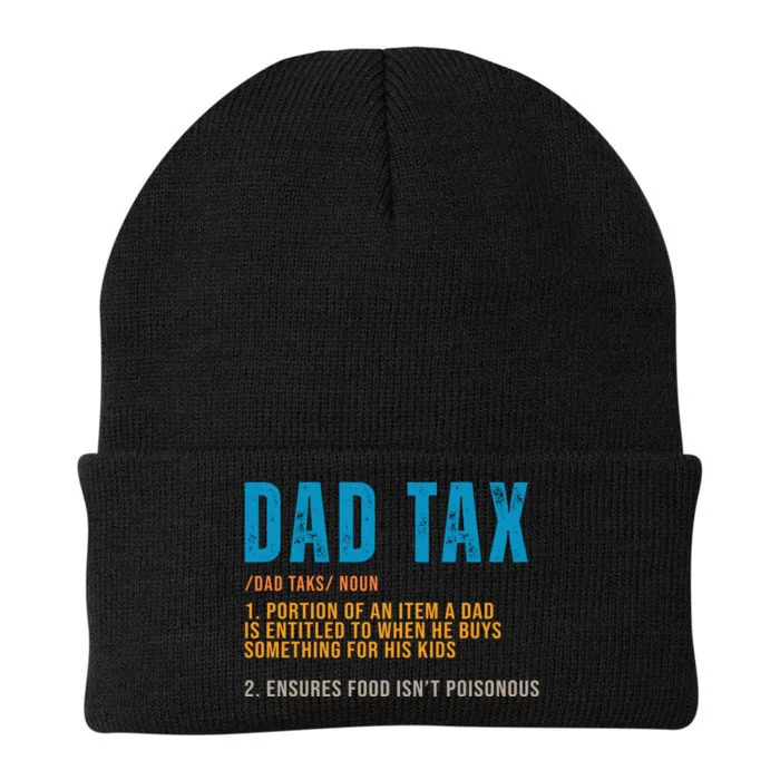 Dad Tax Definition Funny Fathers Day Knit Cap Winter Beanie