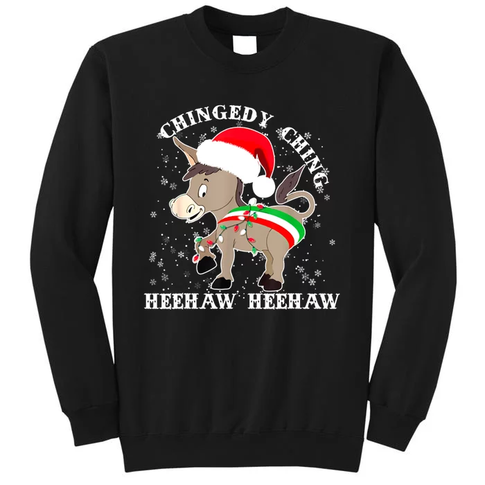 Dominick The Donkey Chingedy Ching Italian Christmas Donkey Sweatshirt