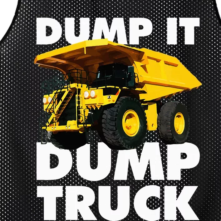 Dump Truck Mesh Reversible Basketball Jersey Tank