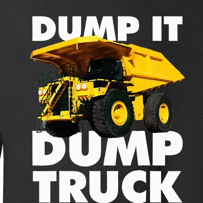 Dump Truck Toddler Sweatshirt