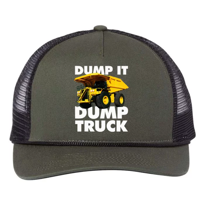 Dump Truck Retro Rope Trucker Hat Cap