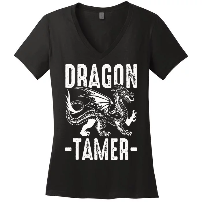 Dragon Tamer Women's V-Neck T-Shirt