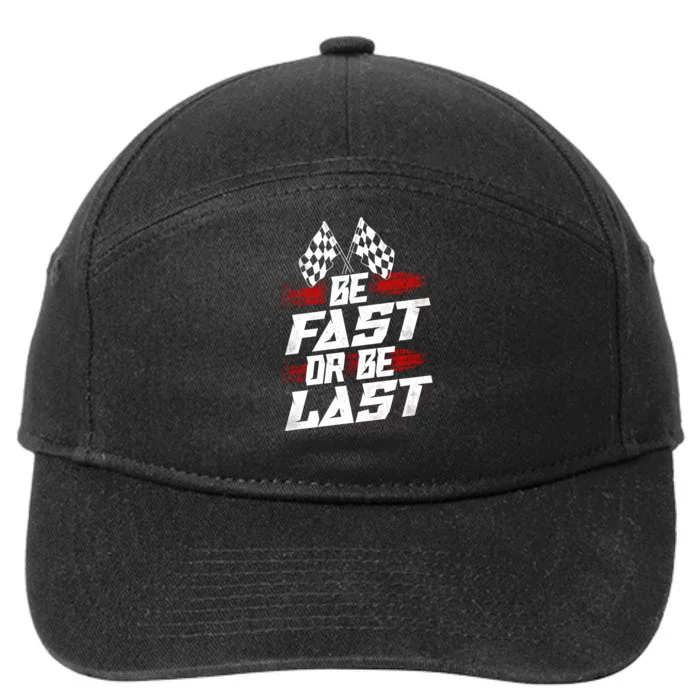 Dirt Track Drag Racing Race Vintage Gift 7-Panel Snapback Hat