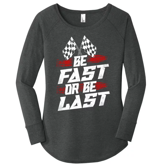 Dirt Track Drag Racing Race Vintage Gift Women's Perfect Tri Tunic Long Sleeve Shirt