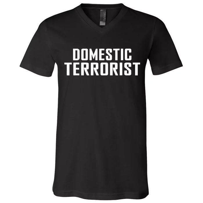 Domestic Terrorist V-Neck T-Shirt