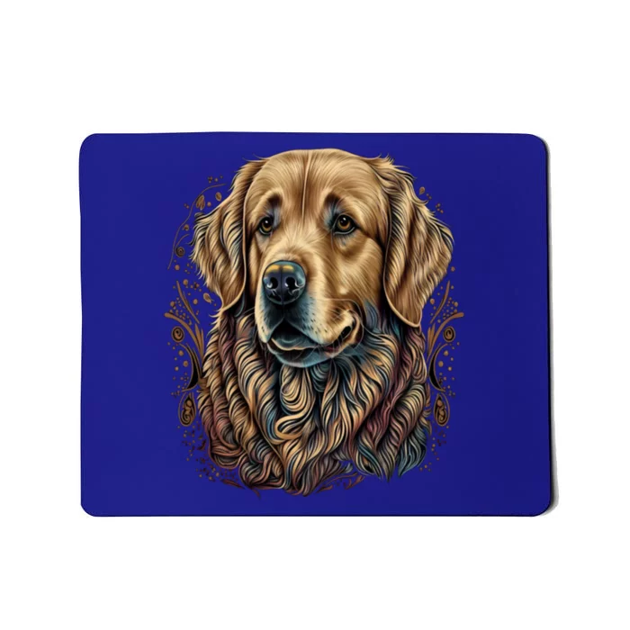 Dog Trainer Dala Art Golden Retriever Gift Mousepad