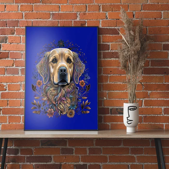 Dog Trainer Dala Art Golden Retriever Cute Gift Poster