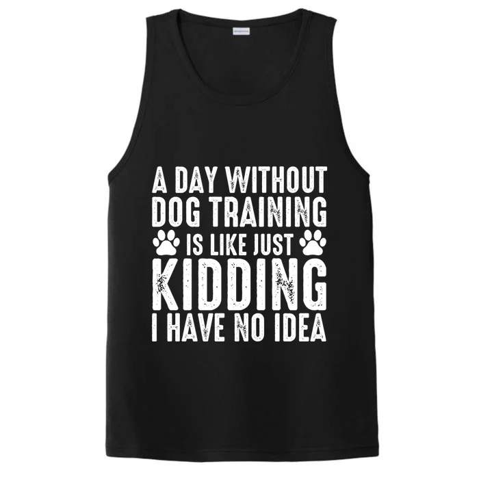 Dog Trainer Dog Coach Training Dogs Funny Dog Trainer Gift Performance Tank