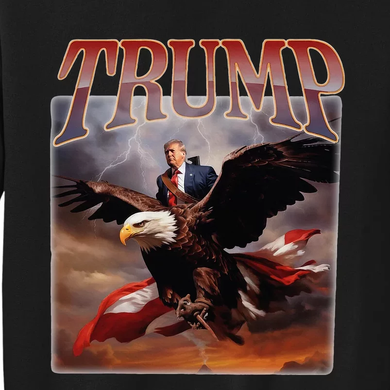 Donald Trump Eagle Usa President 2024 Tall Sweatshirt