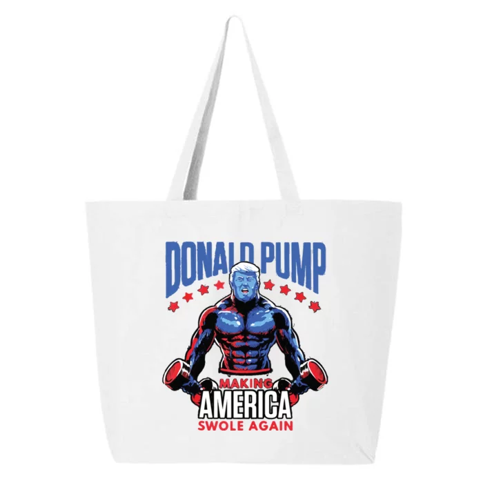 Donald Trump Election 2024 Donald Pump Make America Swole Again 25L Jumbo Tote