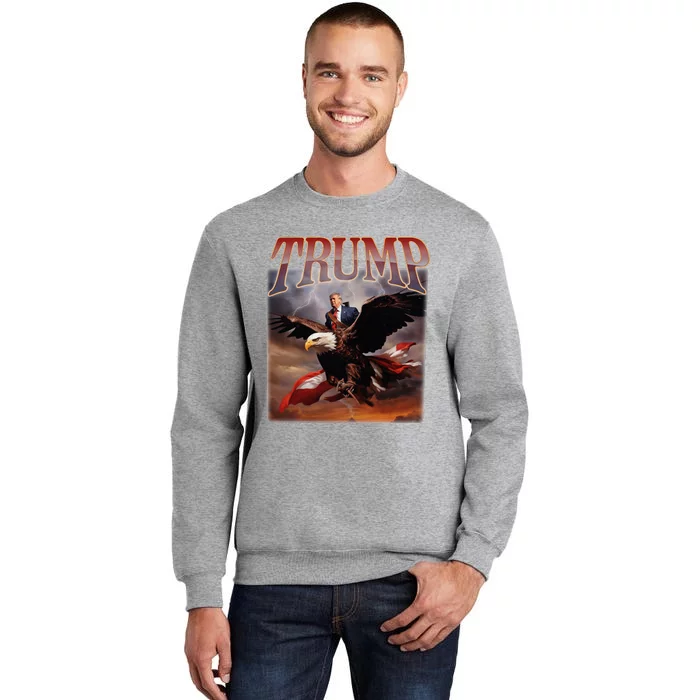 Donald Trump Eagle Usa President 2024 Tall Sweatshirt