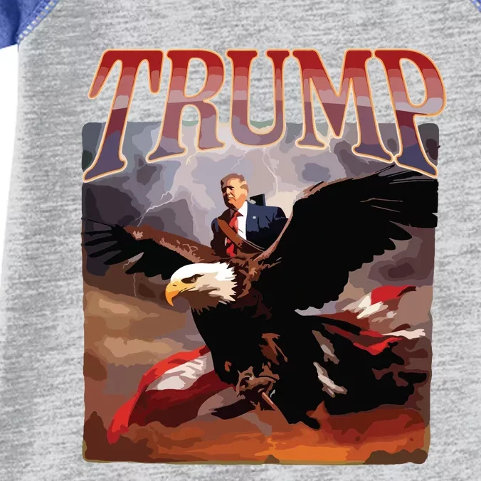 Donald Trump Eagle Usa President 2024 Take America Back Maga Infant Baby Jersey Bodysuit