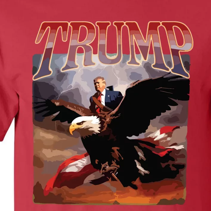 Donald Trump Eagle Usa President 2024 Take America Back Maga Tall T-Shirt