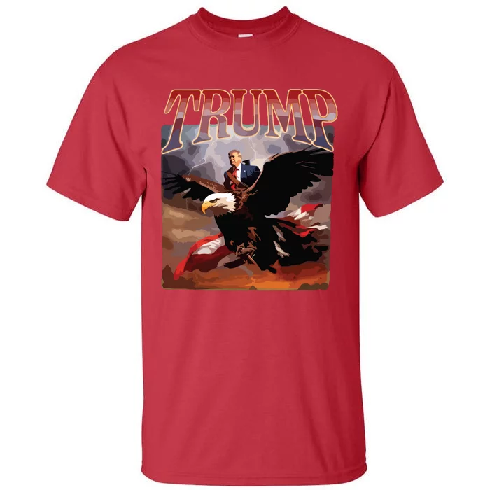 Donald Trump Eagle Usa President 2024 Take America Back Maga Tall T-Shirt