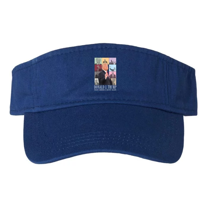 Donald Trump Era Funny Music Vote Trump For President 2024 Valucap Bio-Washed Visor