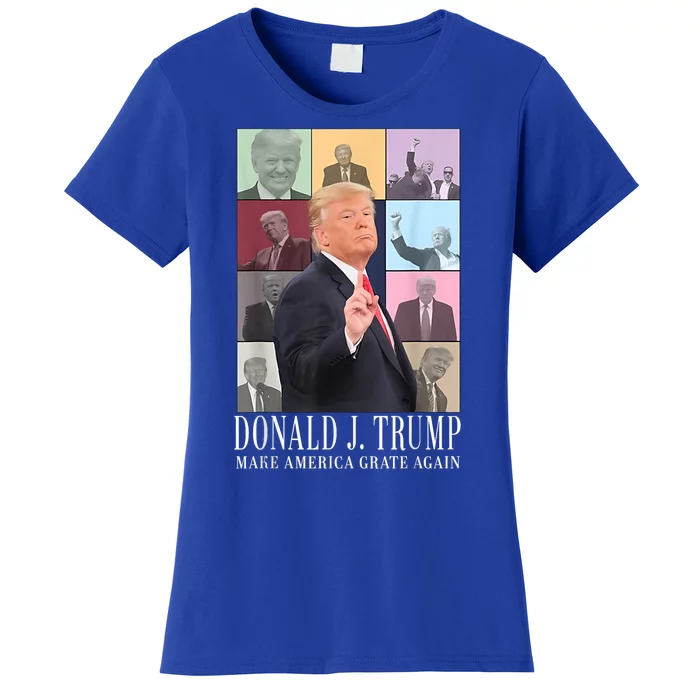 Donald Trump Era Funny Music Vote Trump For President 2024 Women's T-Shirt