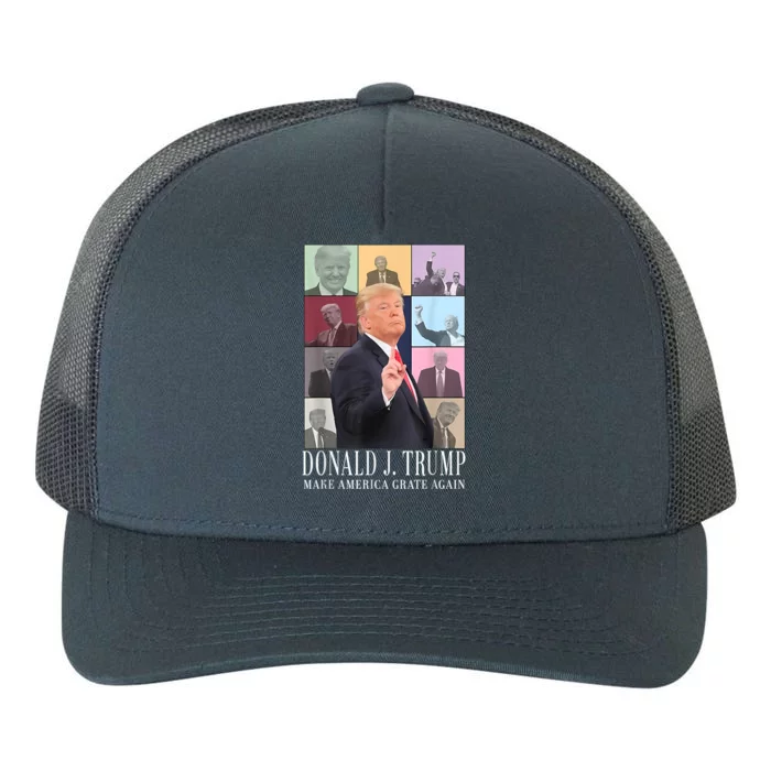 Donald Trump Era Funny Music Vote Trump For President 2024 Yupoong Adult 5-Panel Trucker Hat