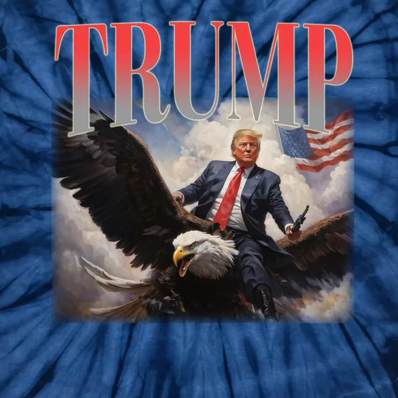 Donald Trump Eagle Usa Maga Tie-Dye T-Shirt