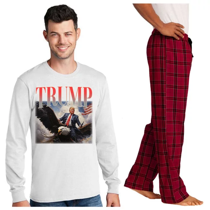 Donald Trump Eagle Usa Maga Long Sleeve Pajama Set