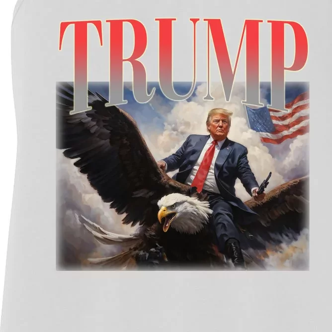 Donald Trump Eagle Usa Maga Women's Racerback Tank