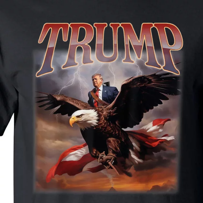 Donald Trump Eagle Usa President 2024 Take America Back Maga Tall T-Shirt