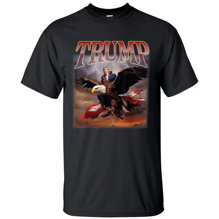 Donald Trump Eagle Usa President 2024 Take America Back Maga Tall T-Shirt