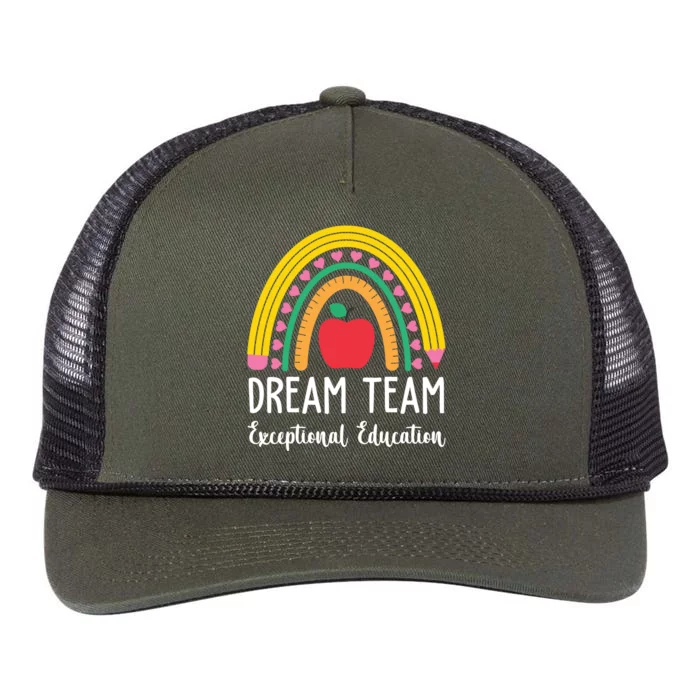 Dream Team Exceptional Education Gift For Teacher Retro Rope Trucker Hat Cap