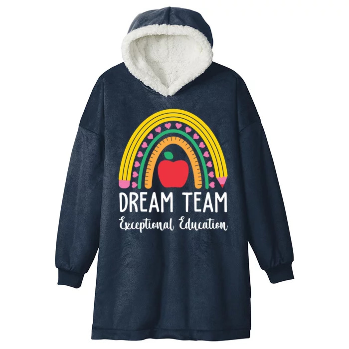 Dream Team Exceptional Education Gift For Teacher Hooded Wearable Blanket