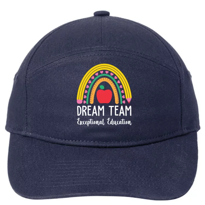 Dream Team Exceptional Education Gift For Teacher 7-Panel Snapback Hat