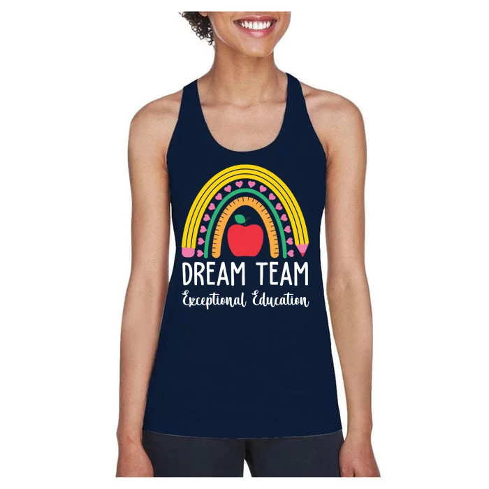 Dream Team Exceptional Education Gift For Teacher Women's Racerback Tank