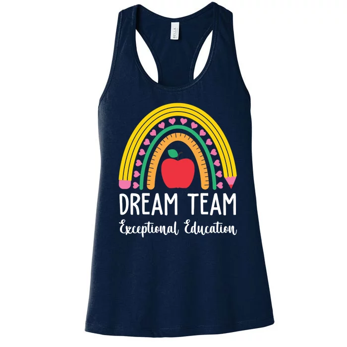 Dream Team Exceptional Education Gift For Teacher Women's Racerback Tank