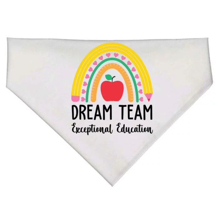 Dream Team Exceptional Education Gift For Teacher USA-Made Doggie Bandana