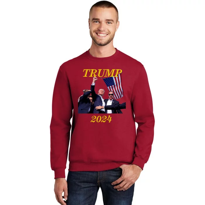 Donald Trump Election Rally 2024 Survived Assassination Shot Tall Sweatshirt