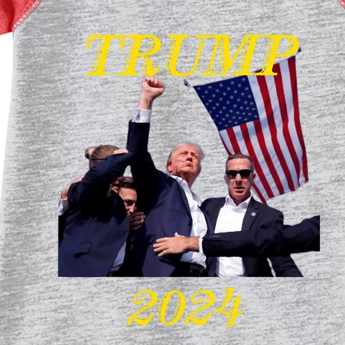 Donald Trump Election Rally 2024 Survived Assassination Shot Infant Baby Jersey Bodysuit