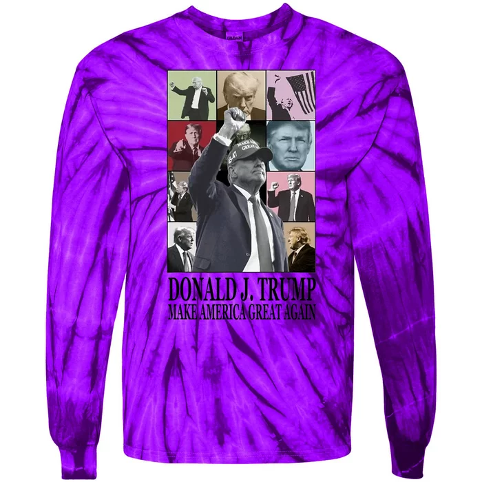 Donald Trump Era Make America Great Again Tie-Dye Long Sleeve Shirt