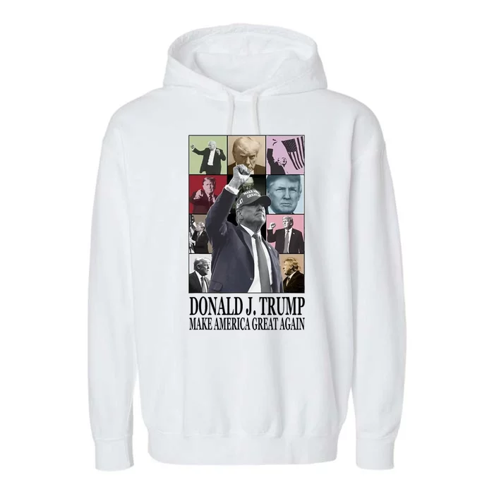 Donald Trump Era Make America Great Again Garment-Dyed Fleece Hoodie