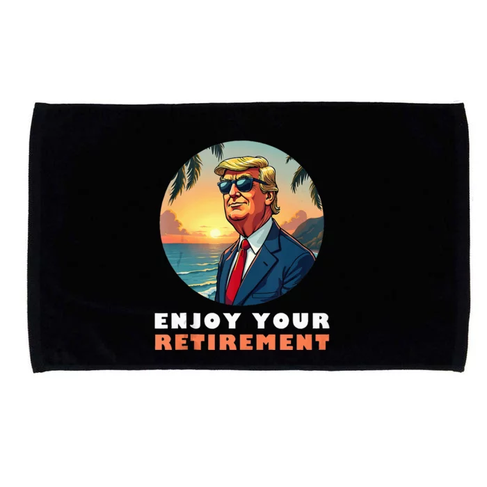 Donald Trump Enjoy Your Retirement Retiree Retired Trump Microfiber Hand Towel