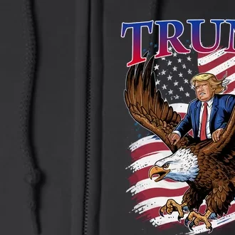 Donald Trump Eagle Usa President 2024 Take America Back Maga Full Zip Hoodie