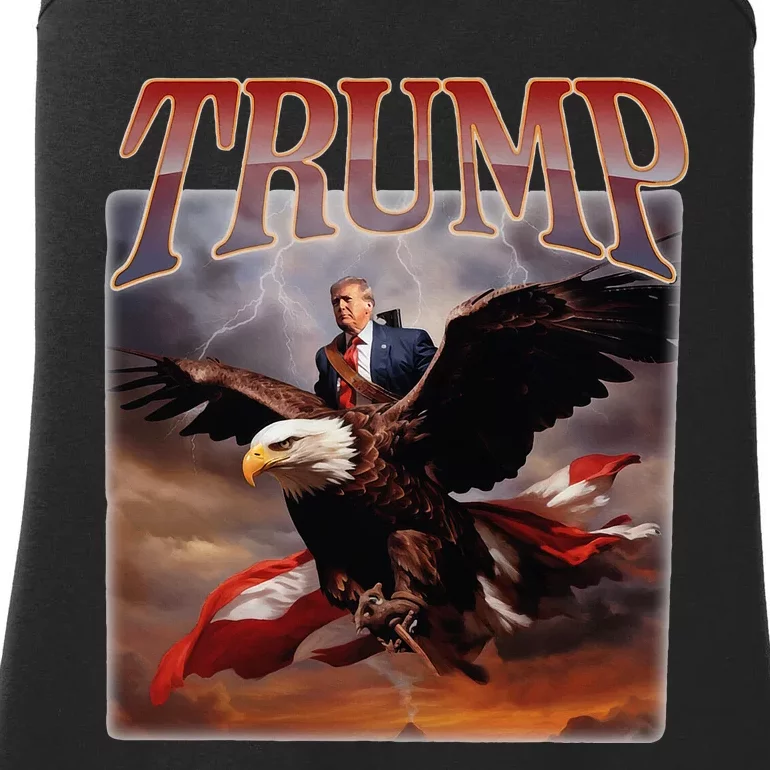 Donald Trump Eagle Usa President 2024 Take America Back Maga Ladies Essential Tank