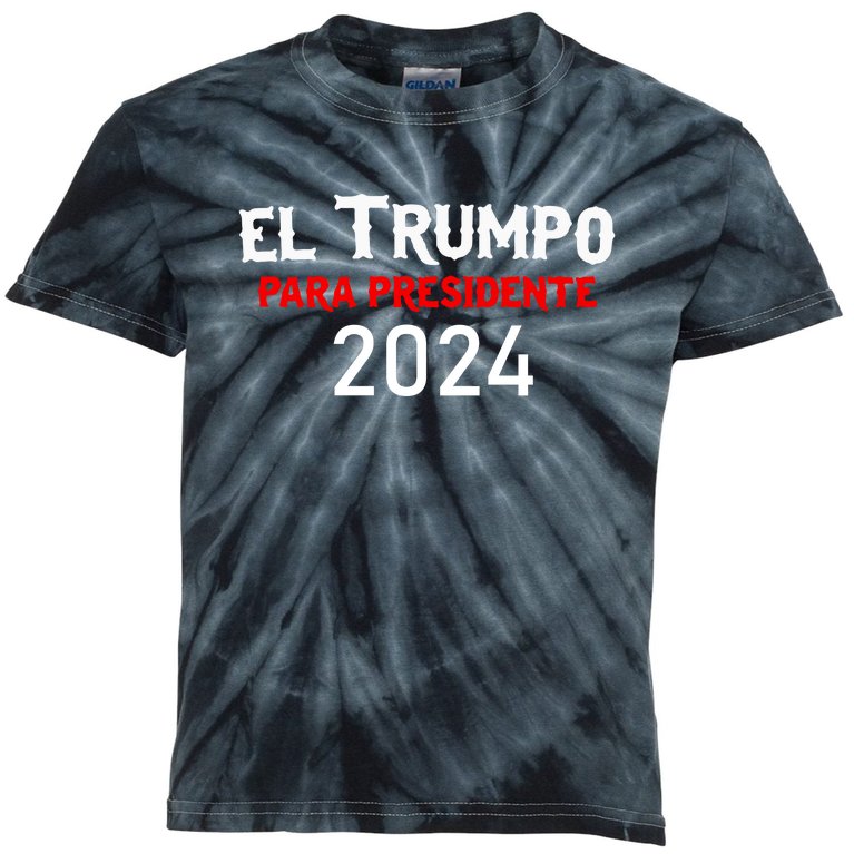 Donald Trump (El Trumpo) For President 2024 Kids Tie-Dye T-Shirt