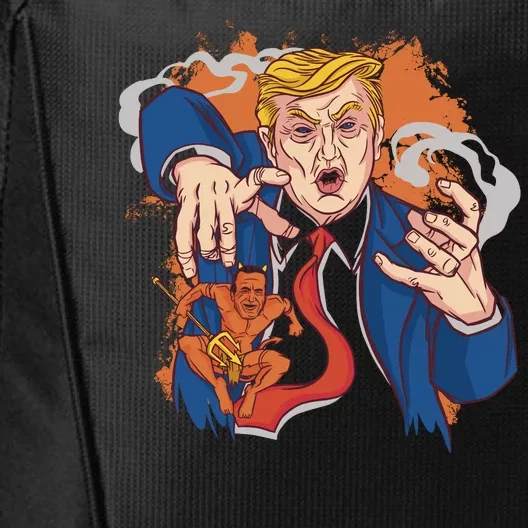 Donald Trump Evil Biden City Backpack