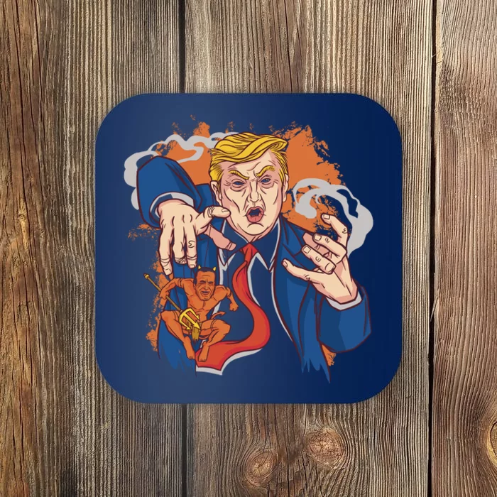 Donald Trump Evil Biden Coaster