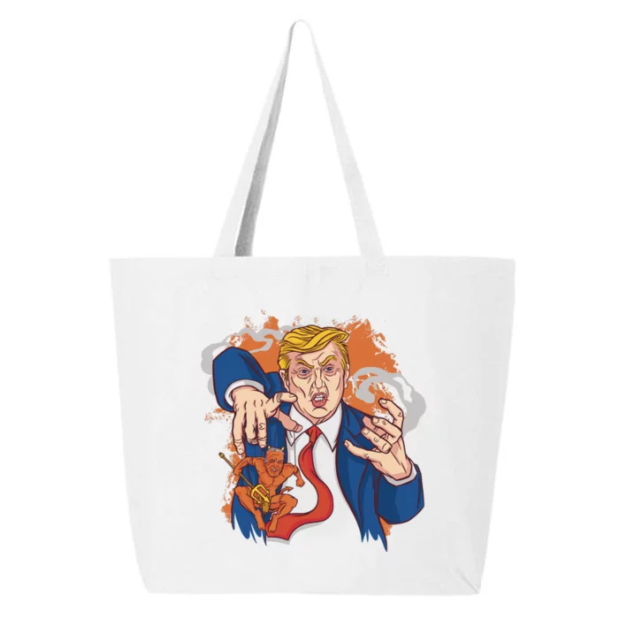 Donald Trump Evil Biden 25L Jumbo Tote