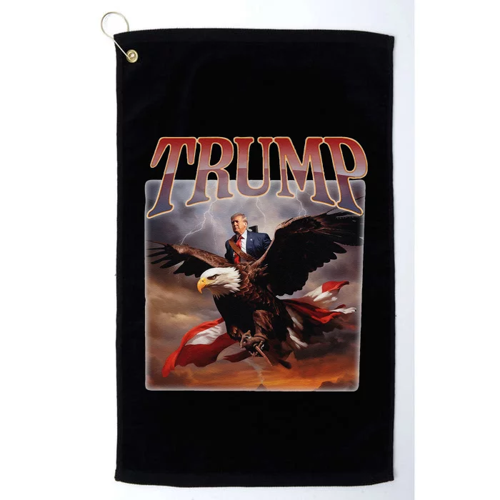 Donald Trump Eagle Usa President 2024 Take America Back Maga Gift Platinum Collection Golf Towel