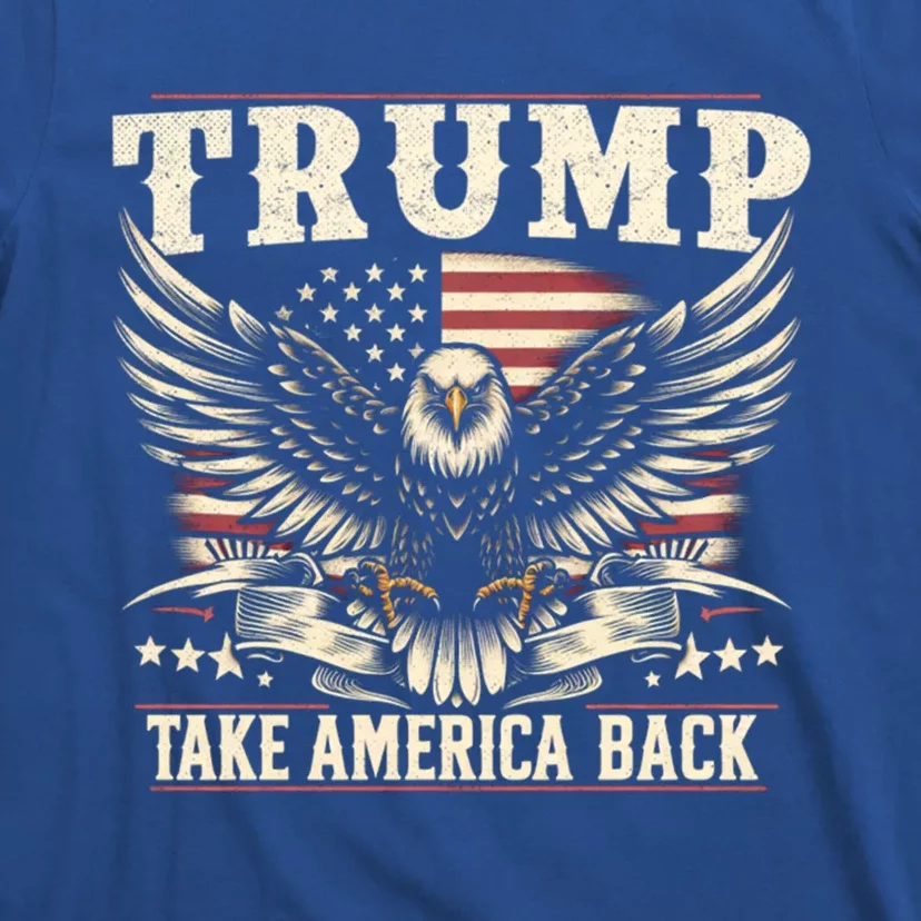 Donald Trump Eagle Take America Back American Flag Gift T-Shirt