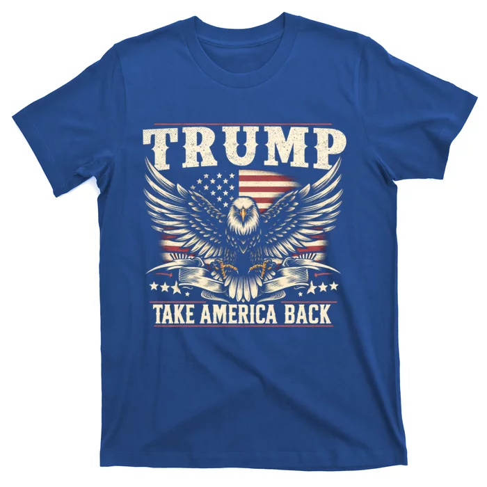 Donald Trump Eagle Take America Back American Flag Gift T-Shirt