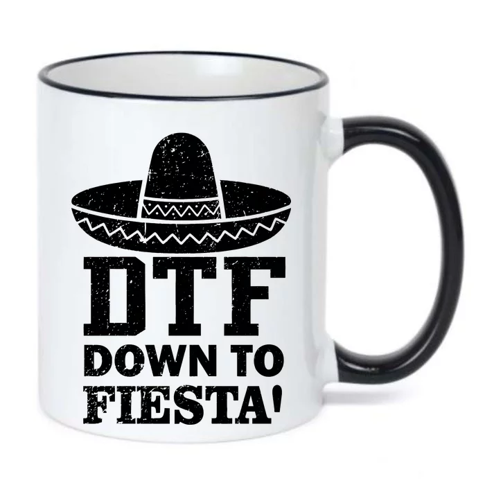 DTF Down To Fiesta Black Color Changing Mug