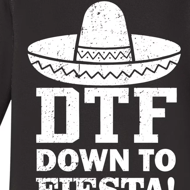 DTF Down To Fiesta Baby Long Sleeve Bodysuit